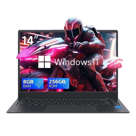 14 Inch Windows 11 Laptops New Intel Celeron N4000 2.6Ghz 8GB RAM 256GB ROM Notebook PC Computer Laptop for Beginner, Student, Business